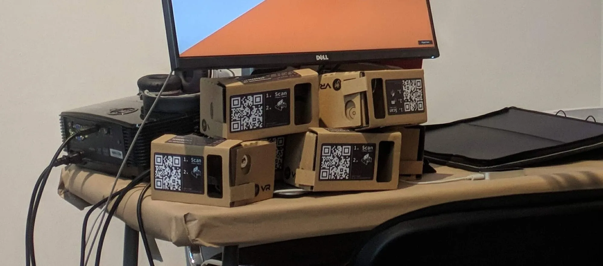 Cardboard VR headsets